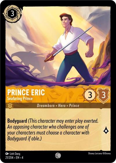 Prince Eric Seafaring Prince 21/204 Ursula's Return Lorcana card
