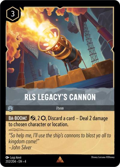 RLS Legacys Cannon 202/204 Ursula's Return Lorcana card