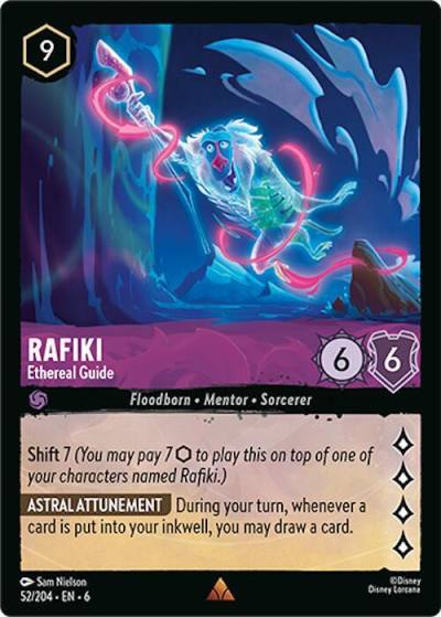 Rafiki Ethereal Guide 52/204 Azurite Sea Lorcana card