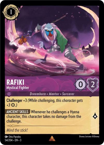Rafiki Mystical Fighter 54/204 Into the Inklands Lorcana card