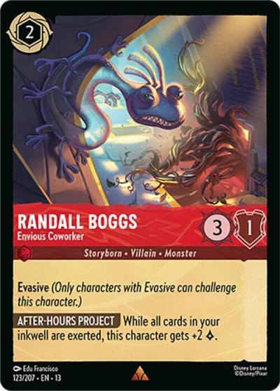 Randall Boggs Envious Coworker 123/204 Attack of the Vine! Lorcana card