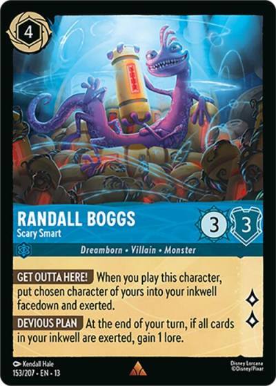 Randall Boggs Scary Smart 153/204 Attack of the Vine! Lorcana card