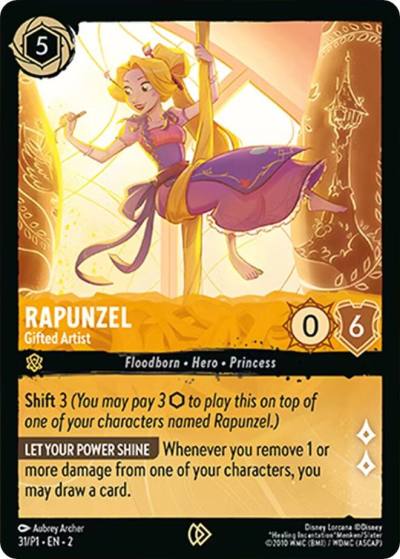 Rapunzel Gifted Artist 31 Disney Lorcana Promo Cards Lorcana card