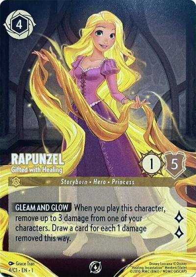 Rapunzel Gifted with Healing 4 Disney Lorcana Promo Cards Lorcana card