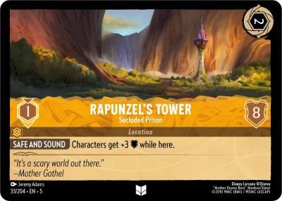 Rapunzels Tower Secluded Prison 33/204 Shimmering Skies Lorcana card
