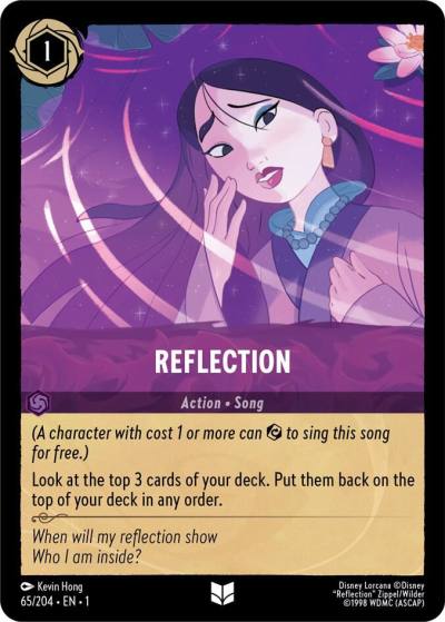 Reflection 65/204 The First Chapter Lorcana card