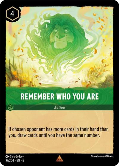Remember Who You Are 97/204 Shimmering Skies Lorcana card