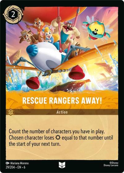 Rescue Rangers Away 29/204 Azurite Sea Lorcana card