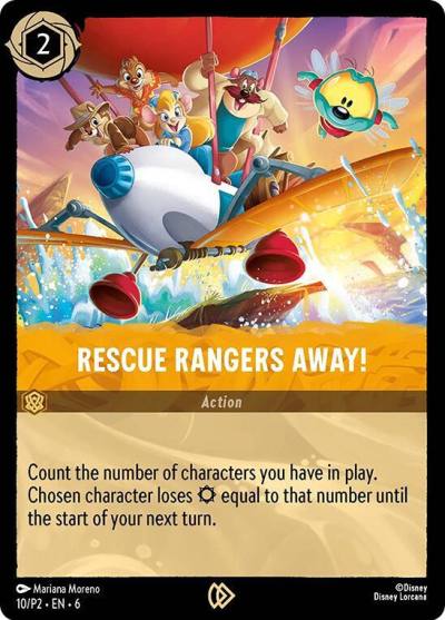 Rescue Rangers Away 10 Disney Lorcana Promo Cards Lorcana card