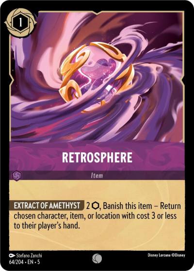Retrosphere 64/204 Shimmering Skies Lorcana card