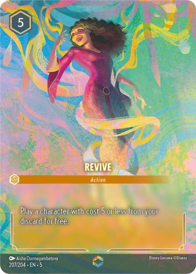 Revive Enchanted 207/204 Shimmering Skies Lorcana card