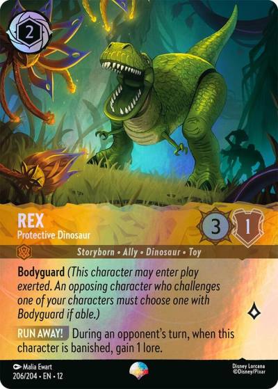 Rex Protective Dinosaur (Epic) 206/204 Wilds Unknown Lorcana card