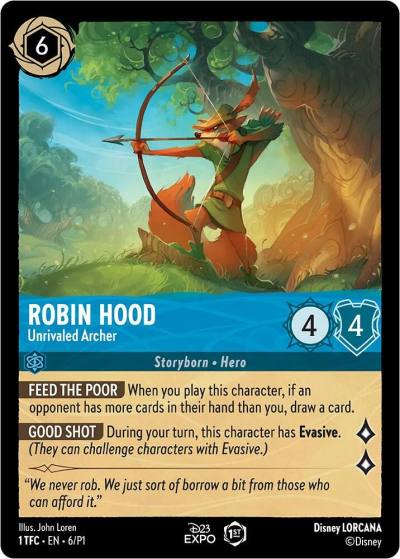 Robin Hood Unrivaled Archer 6 D23 Promos Lorcana card
