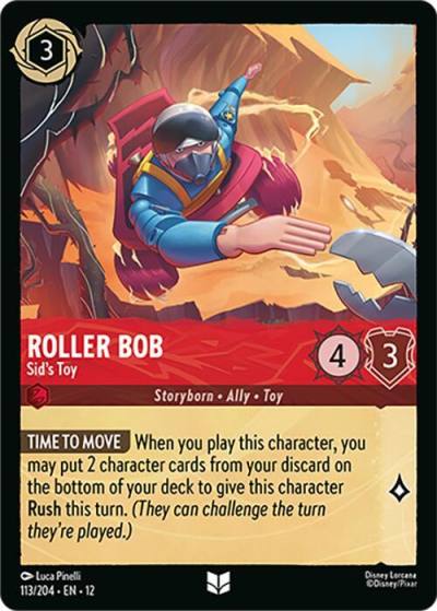 Roller Bob Sid's Toy 113/204 Wilds Unknown Lorcana card