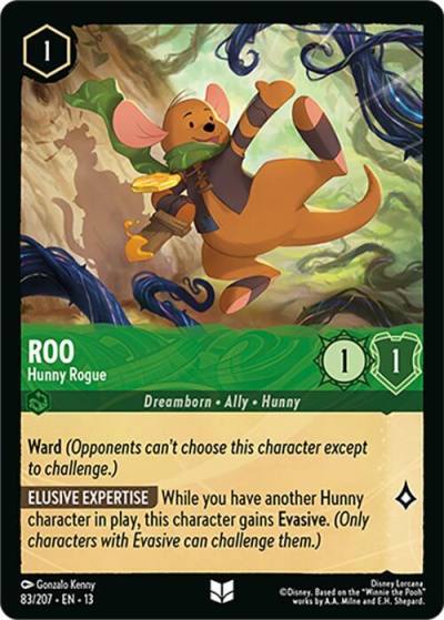 Roo Hunny Rogue 83/204 Attack of the Vine! Lorcana card