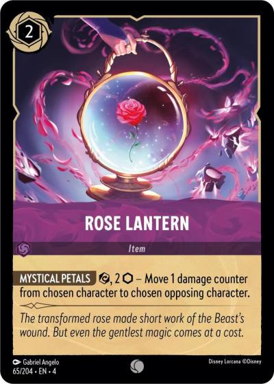 Rose Lantern 65/204 Ursula's Return Lorcana card