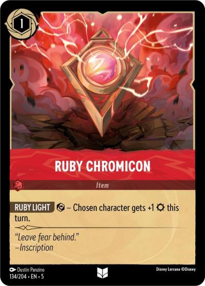 Ruby Chromicon 134/204 Shimmering Skies Lorcana card