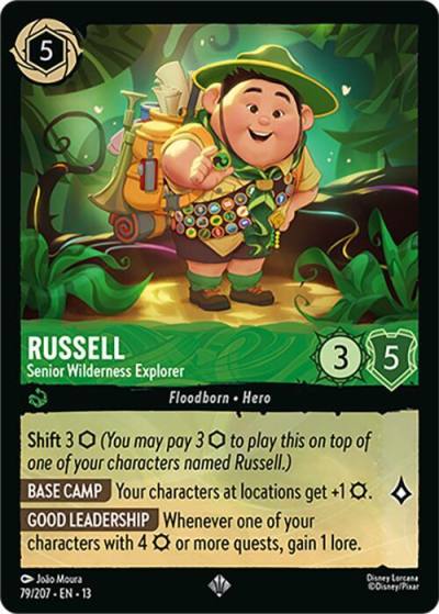 Russell Senior Wilderness Explorer 79/204 Attack of the Vine! Lorcana card