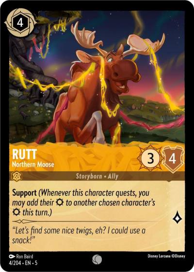 Rutt Northern Moose 4/204 Shimmering Skies Lorcana card