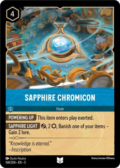Sapphire Chromicon 168/204 Shimmering Skies Lorcana card