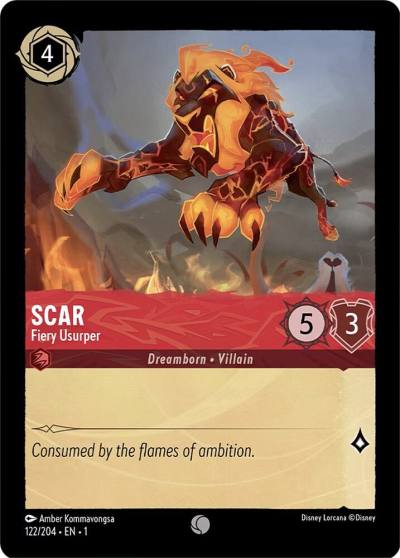 Scar Fiery Usurper 122/204 The First Chapter Lorcana card