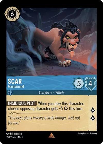Scar Mastermind 158/204 The First Chapter Lorcana card