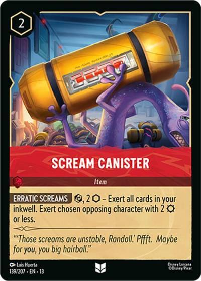 Scream Canister 139/204 Attack of the Vine! Lorcana card