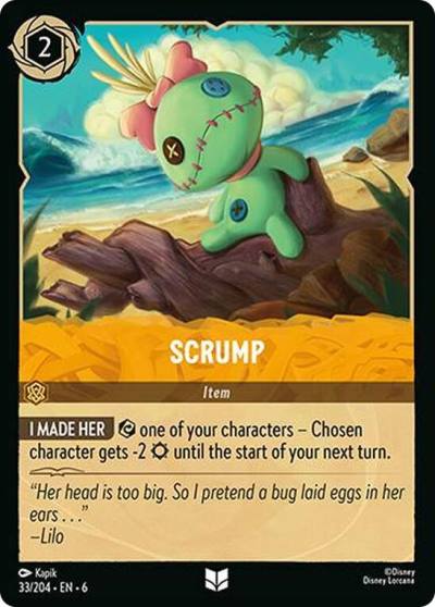 Scrump 33/204 Azurite Sea Lorcana card