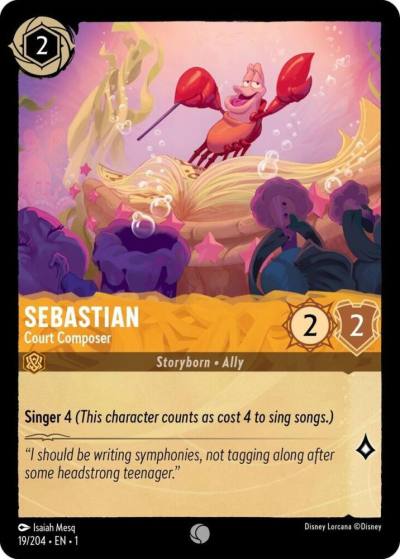 Sebastian Court Composer 19/204 The First Chapter Lorcana card
