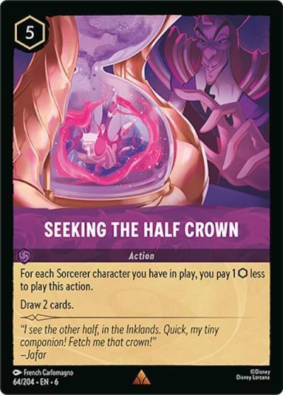 Seeking the Half Crown 64/204 Azurite Sea Lorcana card