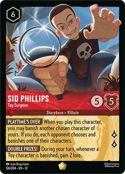 Sid Phillips Toy Surgeon 126/204 Wilds Unknown Lorcana card