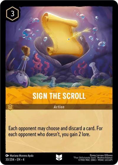 Sign the Scroll 30/204 Ursula's Return Lorcana card