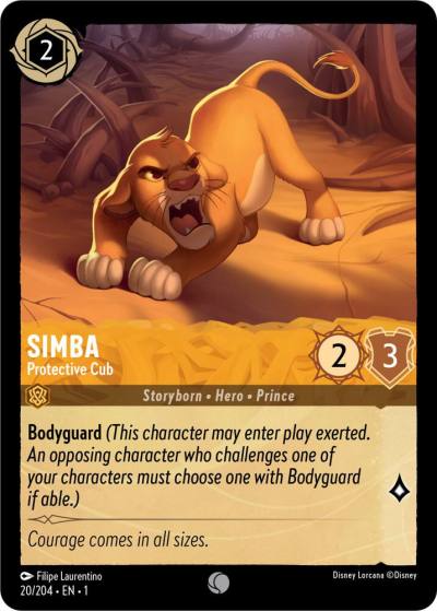 Simba Protective Cub 20/204 The First Chapter Lorcana card