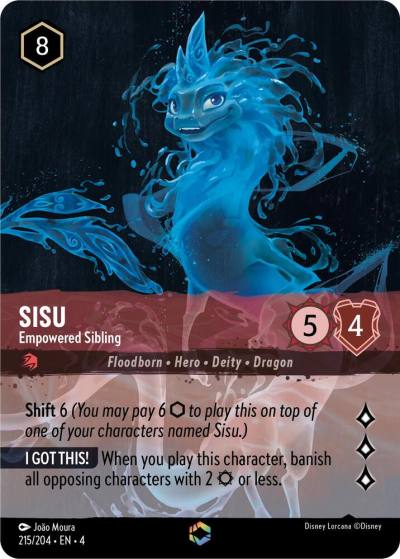 Sisu Empowered Sibling Enchanted 215/204 Ursula's Return Lorcana card