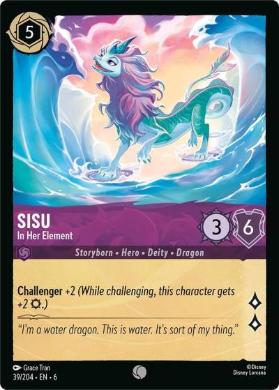 Sisu In Her Element 39/204 Azurite Sea Lorcana card