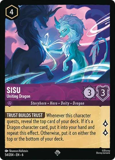 Sisu Uniting Dragon 54/204 Azurite Sea Lorcana card