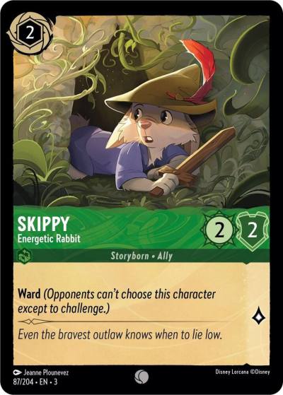 Skippy Energetic Rabbit 87/204 Into the Inklands Lorcana card