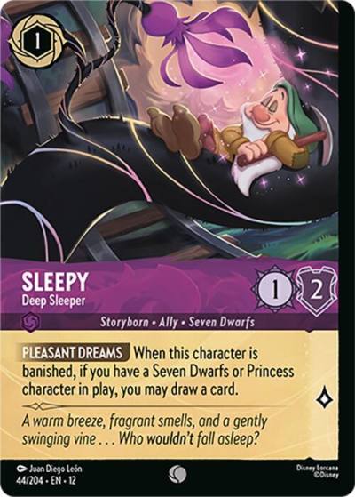 Sleepy Deep Sleeper (Foil) 44/204 Wilds Unknown Lorcana card