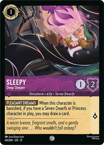 Sleepy Deep Sleeper 44/204 Wilds Unknown Lorcana card