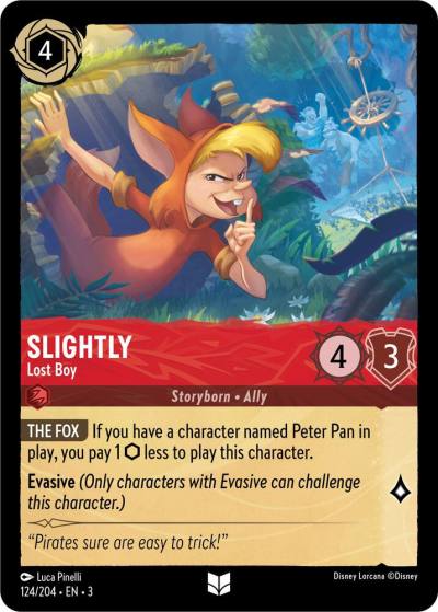 Slightly Lost Boy 124/204 Into the Inklands Lorcana card