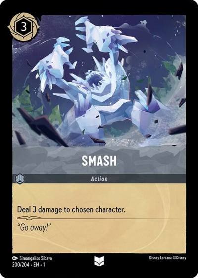 Smash 200/204 The First Chapter Lorcana card