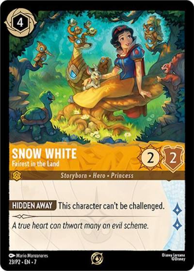 Snow White Fairest in the Land 23 Disney Lorcana Promo Cards Lorcana card