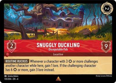 Snuggly Duckling Disreputable Pub 135/204 Ursula's Return Lorcana card