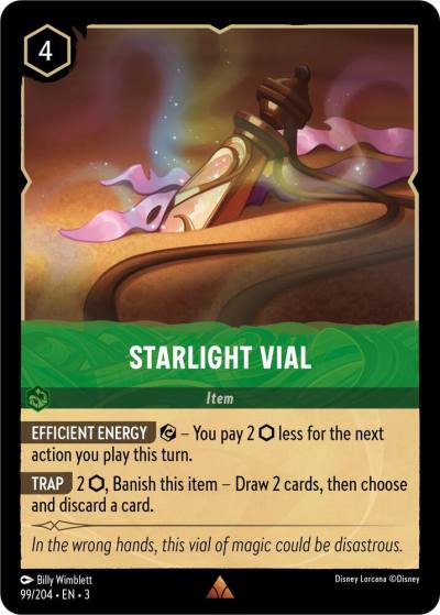 Starlight Vial 99/204 Into the Inklands Lorcana card