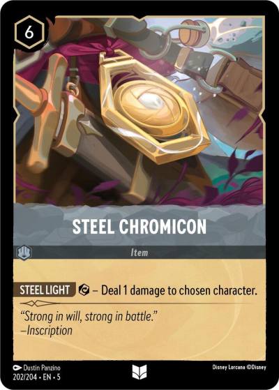 Steel Chromicon 202/204 Shimmering Skies Lorcana card