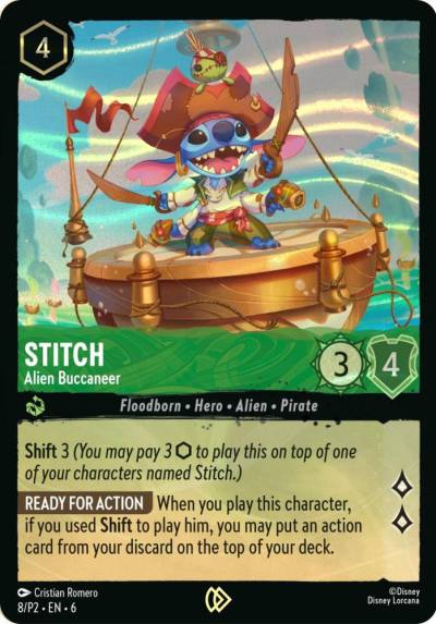 Stitch Alien Buccaneer Stitch Collectors Gift Set Promo 8 Disney Lorcana Promo Cards Lorcana card