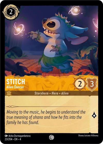 Stitch Alien Dancer 23/204 Ursula's Return Lorcana card