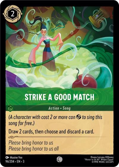Strike a Good Match 96/204 Into the Inklands Lorcana card