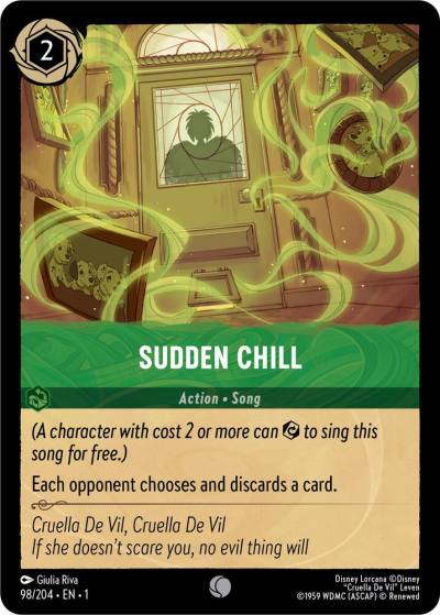 Sudden Chill 98/204 The First Chapter Lorcana card