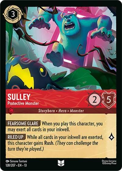 Sulley Protective Monster 128/204 Attack of the Vine! Lorcana card
